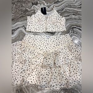 Fashion Nova Two Piece Skirt and Tank Top Set Size XL